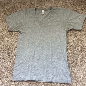 american apparel grey v-neck tshirt